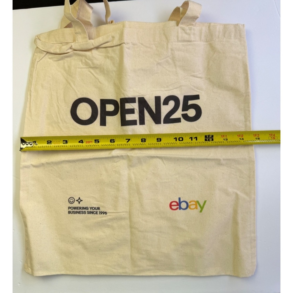 eBay Open 2025 Black Metal‎ Insulated 10" Thermos Bottle New Canvas Tote Bag - Picture 12 of 14